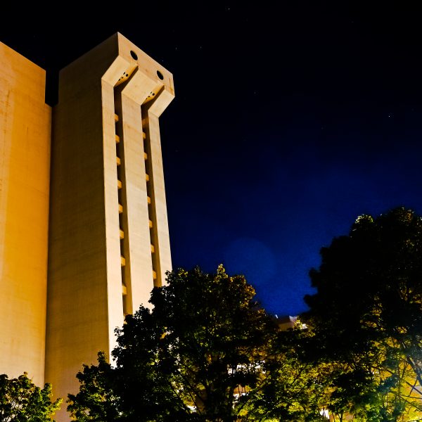 Crosley Tower and Rieveschl Hall